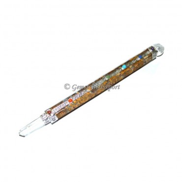 Yellow Jasper Orgone Chakra Healing Wands