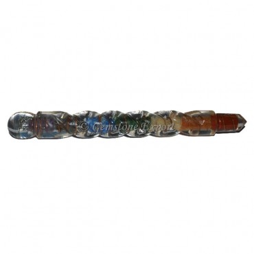 Bonded Seven Chakra Orgonite Healing Wands