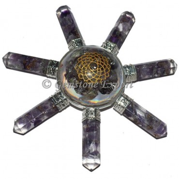 Amethyst Crown Chakra Orgone Energy Generator