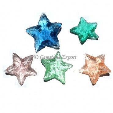 Colorfull Glass Star Arrowheads