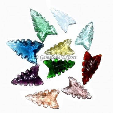 Colorfull Glass More Cur Arrowheads