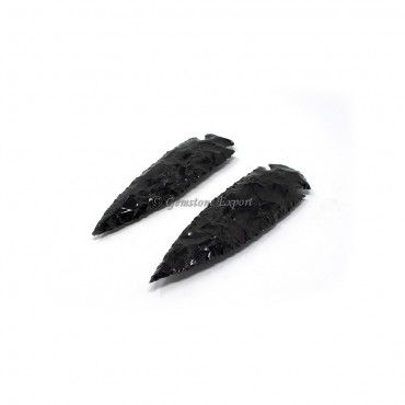 Black Obsidian 6 Inch Arrowheads