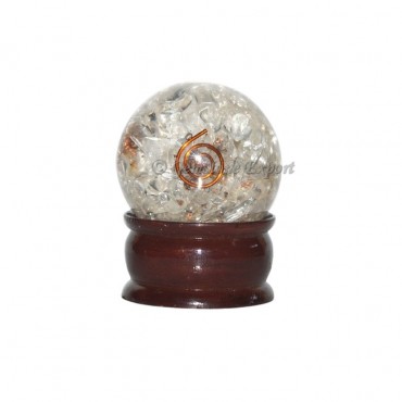 Crystal Quartz Orgonite Sphere