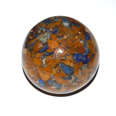 Mix Gemstone Orgonite Sphere