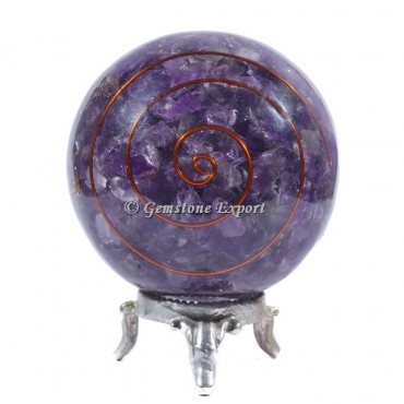 Amethyst Big Choko Reiki Orgonite Sphere