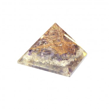 Amethyst-Crystal Energy Orgone Pyramid