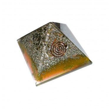 Orgone Gemstone Crystals Metal Color Pyramids