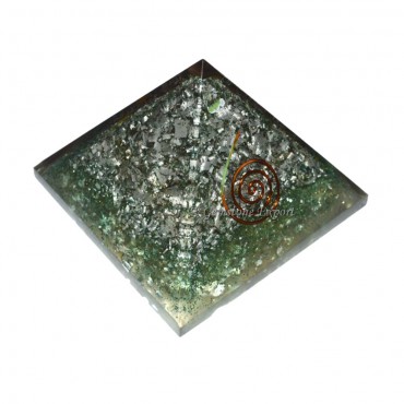 Green Opal Metal Orgone Pyramids