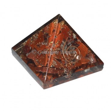 Red Jasper Small Orgonite Pyramid