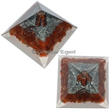 Carnelian Choko Reiki Orgonite Pyramid