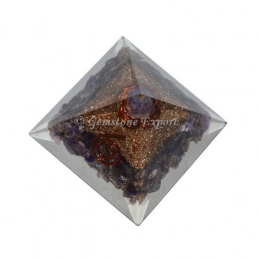 Amethyst Mini Orgonite Pyramid