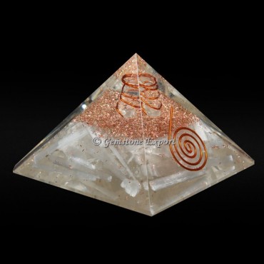 Selenite Healing Orgone Pyramid