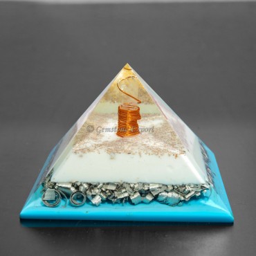 Crystal  point orgonite Pyramids