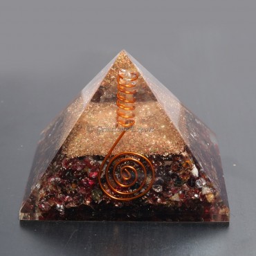 Garnet Healing  Orgonite Pyramid