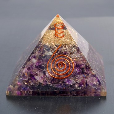 Amethyst  Orgonite Pyramids