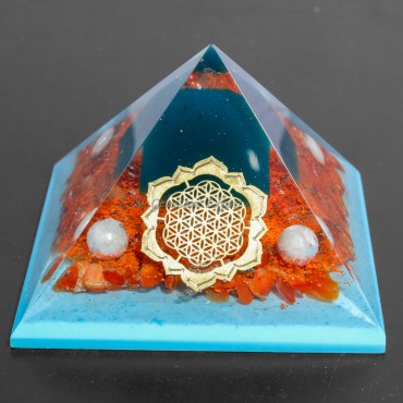 Red Carnelian Orgonite Pyramids