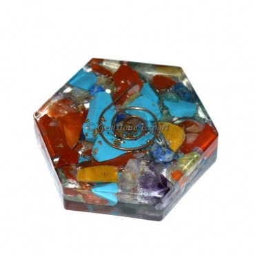 Orgone Faceted Round Paper Holder