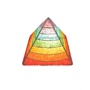 Orgone Chakra Layer Pyramids Lamps