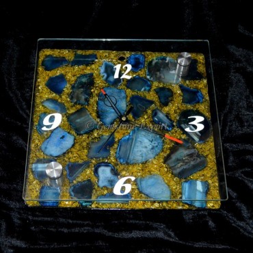 Orgone Clock with Agate Stone