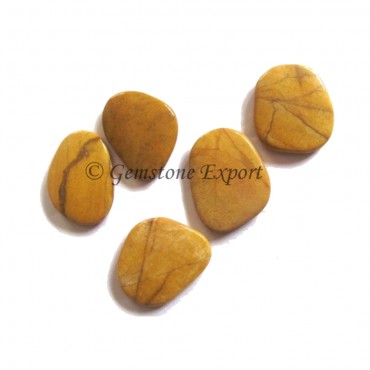 Yellow Jasper Unshaped Palm Stone