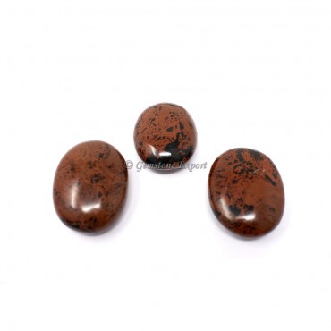 Mahogany Obsidian Palm Stones