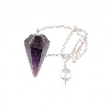 Amethyst 6 Faceted Pendulums