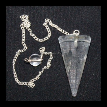 Crystal Quartz Cone Pendulums