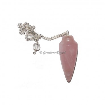 Rose Quartz  Plain Pendulums