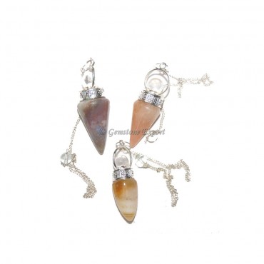 Healing Mix Gemstone Pendulums