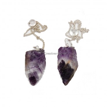 Amethyst Rough Pendulums