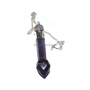 Amethyst Quartz Pendulums