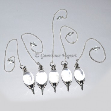 Crystal Quartz Shiva Lingam Pendulum