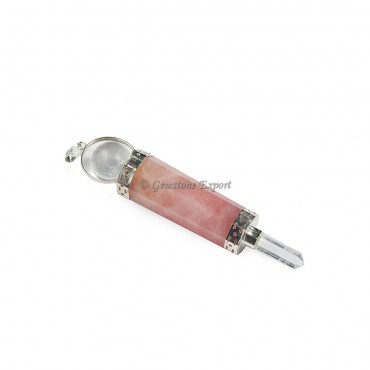 Rose Quartz Pencil Cap Pendulum