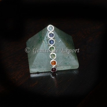 Green Aventurine Chakra Pyramids with Cabs