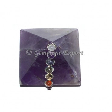 Amethyst Chakra Pyramids with Cabs