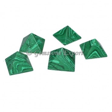 Synthetic Malachite Small Pyramids