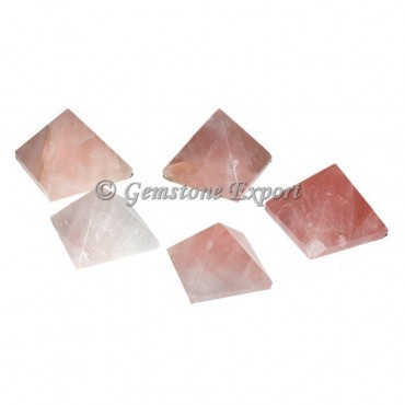 Rose Quartz Small Pyramids