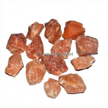 Peach Aventurine Rough Chunk Tumbled