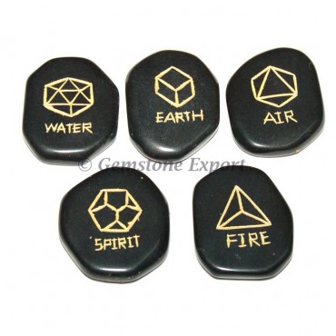 Five Elements Black Agate Sets