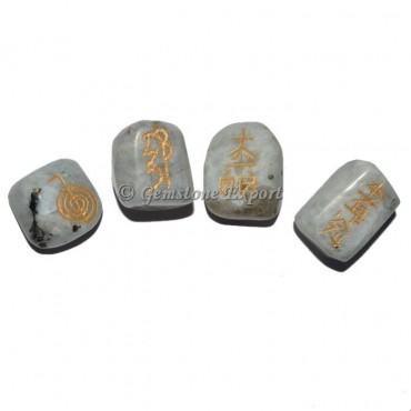 Rainbow Moonstone Usai Reiki Tumbled Set