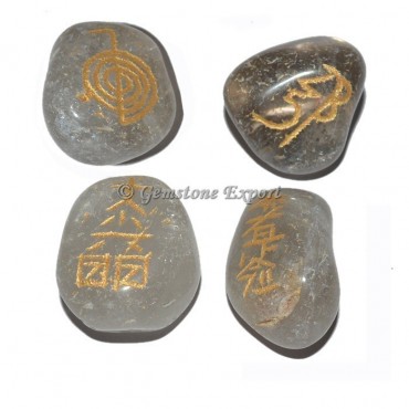 Smokey Quartz Usai Reiki Tumbled Set