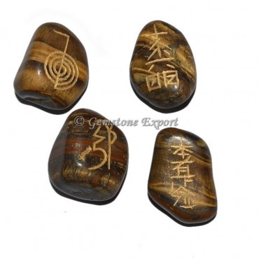 Tiger Eye Usai Reiki Tumbled Set