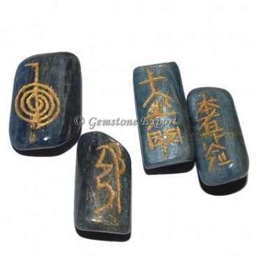 Kyanite Usai Reiki Tumbled Stone Set