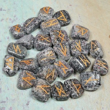 Snowflake Obsidian Rune Divination Set