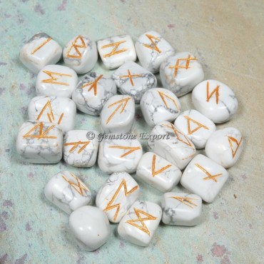 Howlite Rune Divination Set