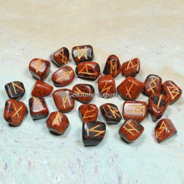 Mahogany Jasper Rune Divination Set