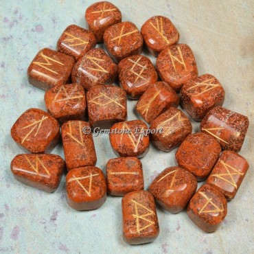 Snake Jasper Rune Divination Set