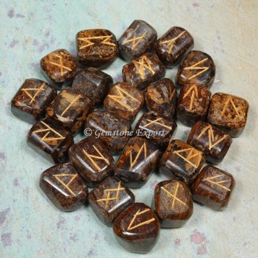 Bronzite Rune Divination Set