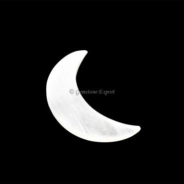 Selenite Crescent Moon