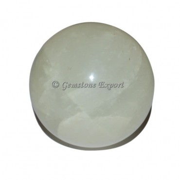 White Selenite Ball